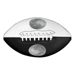 Close-Up Full Moon in the Night Sky.  Photography Football
