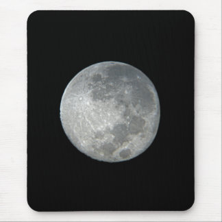 Close-Up Full Moon in the Night Sky. Photography Mouse Pad