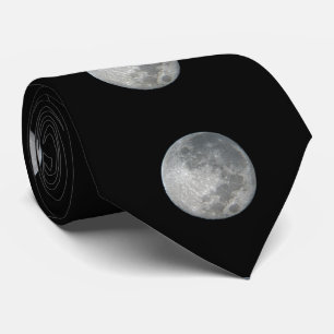 Close-Up Full Moon in the Night Sky. Photography Tie