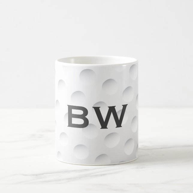 Close Up Golf Monogram Coffee Mug (Center)