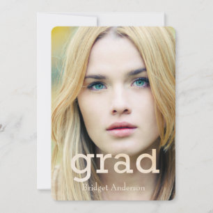 Close Up Graduation Photo Announcement