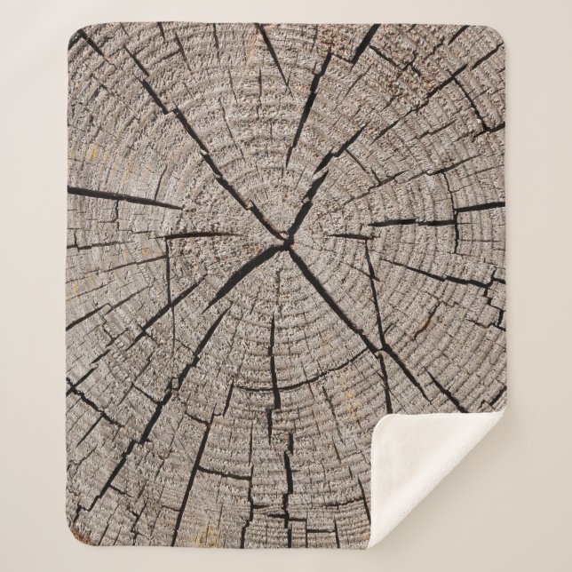 Close up gray background texture of old weathered  sherpa blanket (Front)