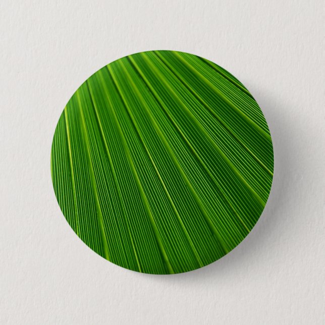 Close-up Green Leaf 6 Cm Round Badge (Front)
