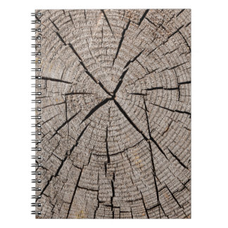 Close up grey background texture of old weathered notebook