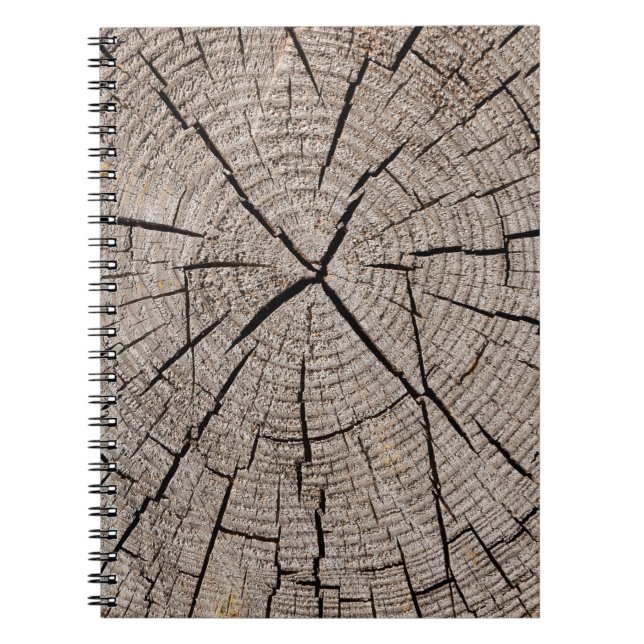 Close up grey background texture of old weathered  notebook (Front)