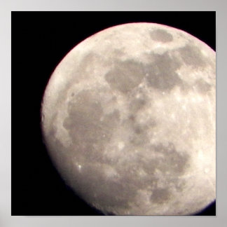 Close up Moon Picture Poster