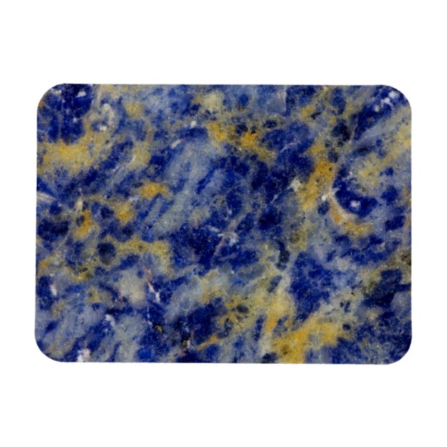 Close up of a Blue Sodalite Magnet (Horizontal)