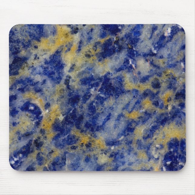 Close up of a Blue Sodalite Mouse Pad (Front)
