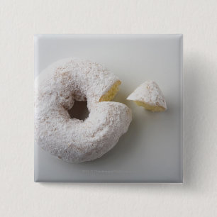 Close-up of a cake 15 cm square badge