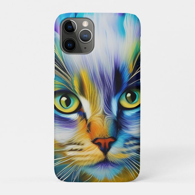 Close up of a Colourful Siamese Kitten Case-Mate iPhone Case (Back)