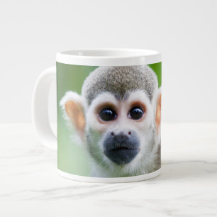 Close-up of a Common Squirrel Monkey Large Coffee Mug