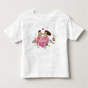 Close-up of a couple holding a heart shape toddler T-Shirt