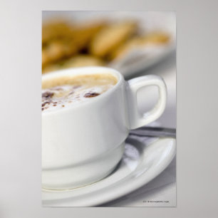 Close-up of a cup of coffee poster