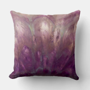 Close up of a purple Amethyst Cushion