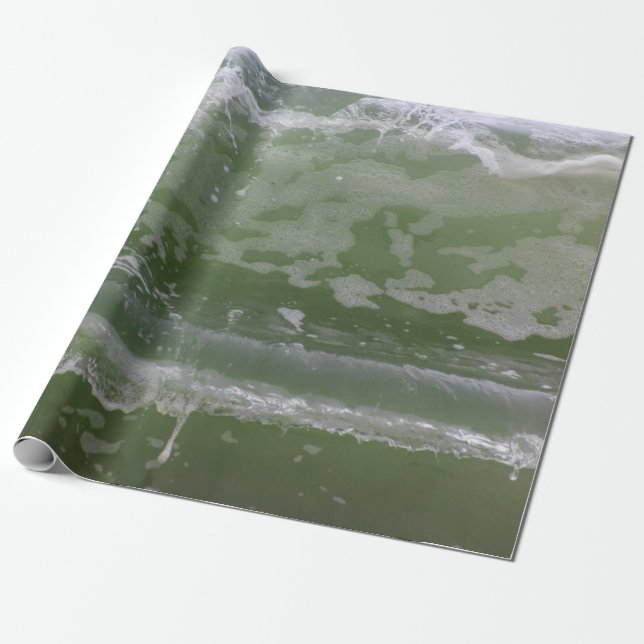 Close Up of a Wave Wrapping Paper (Unrolled)