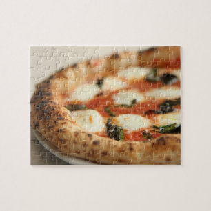 Close-up of a whole pizza pie jigsaw puzzle