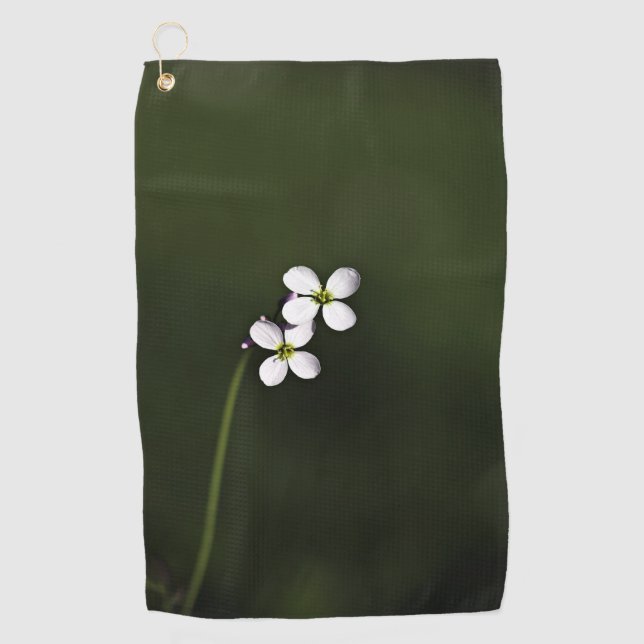 Close-up of a wildflower Custom Best golf towels (Front)