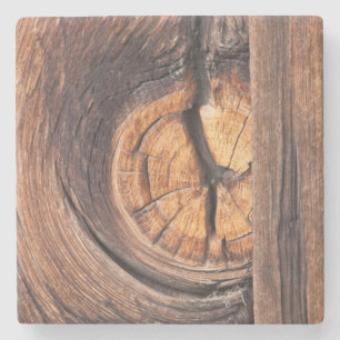 Close up of a wood knot, California Stone Coaster