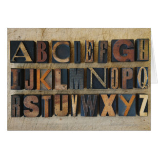 Close up of alphabet on letterpress 2