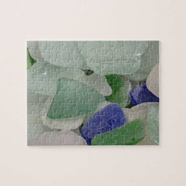 Close up of beach glass, Alaska Jigsaw Puzzle (Horizontal)