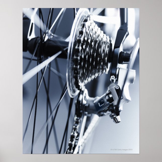Close up of bicycle gears 2 poster (Front)
