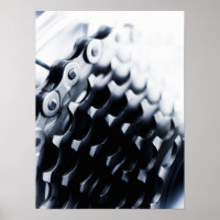 Close up of bicycle gears
