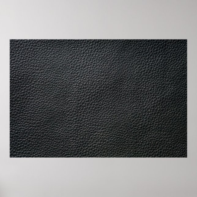 Close up of black leather texture and backgroundle poster (Front)