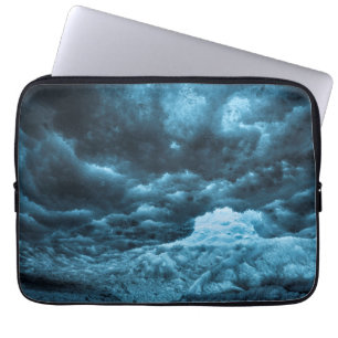 Close up of blue ice, Iceland Laptop Sleeve