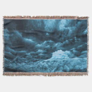 Close up of blue ice, Iceland Throw Blanket