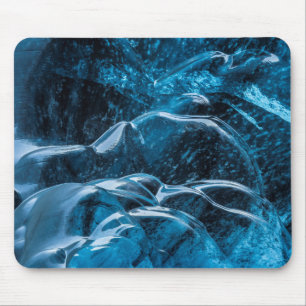 Close Up Of Blue Ice Walls Mouse Pad