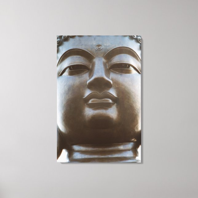 Close-up of Buddha statue Canvas Print (Front)