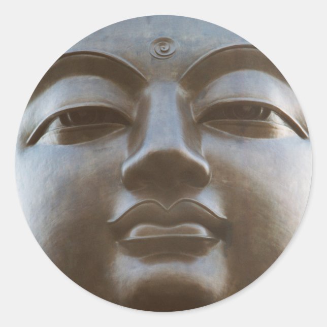 Close-up of Buddha statue Classic Round Sticker (Front)