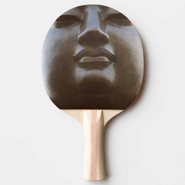 Close-up of Buddha statue Ping Pong Paddle (Front)