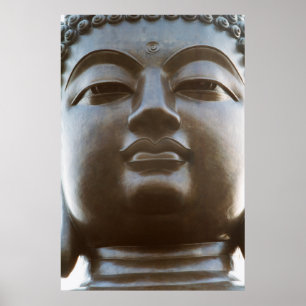 Close-up of Buddha statue Poster