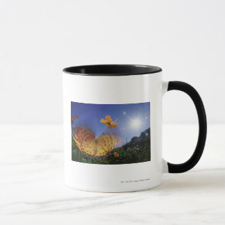 Close-up of Butterfly, flapping wings Mug