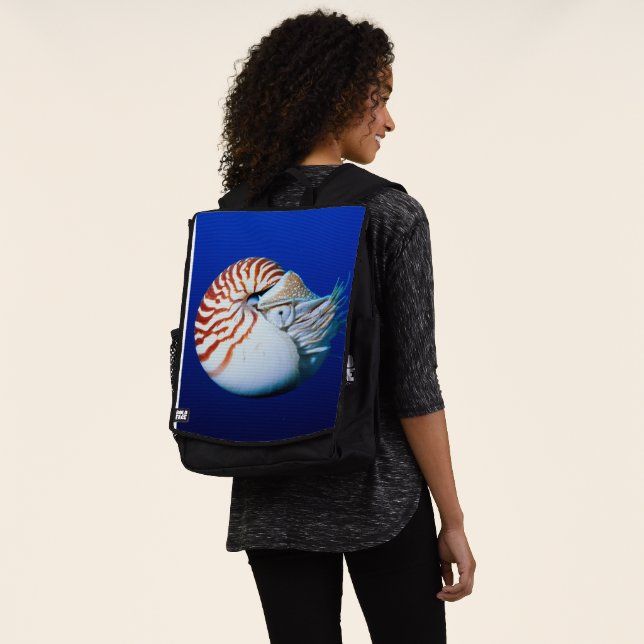 Close-Up Of Chambered Nautilus Backpack (Worn)