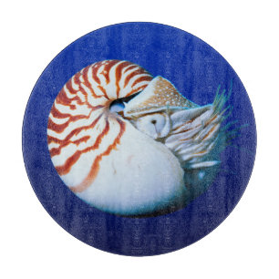 Close-Up Of Chambered Nautilus Cutting Board