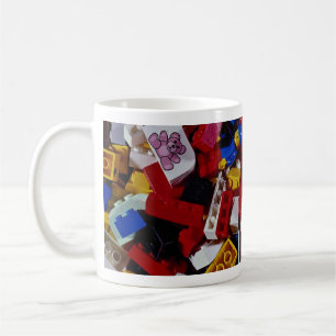 Close-up of children's building blocks coffee mug