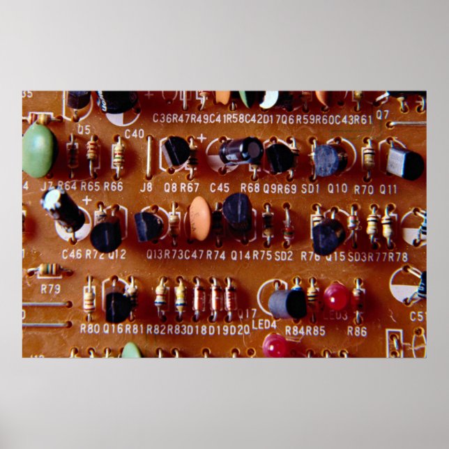 Close up of circuit board poster (Front)