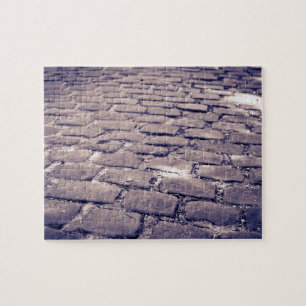Close Up Of Cobblestone Street Jigsaw Puzzle