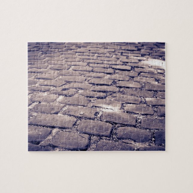 Close Up Of Cobblestone Street Jigsaw Puzzle (Horizontal)