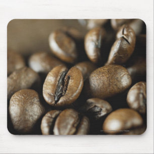 Close-up of coffee beans mouse pad