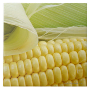 Close up of corn tile