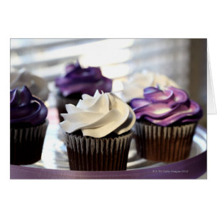 Close-up of cupcakes with selective focus on