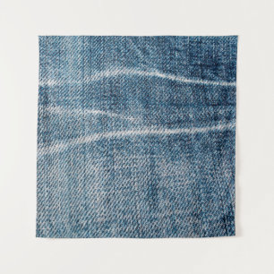 Close-Up of Denim Cloth. Tapestry