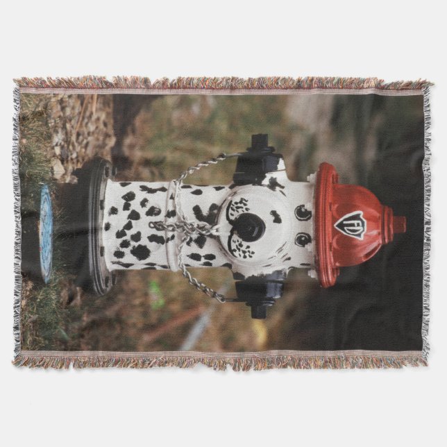 Close-Up of Fire Hydrant Throw Blanket (Front)