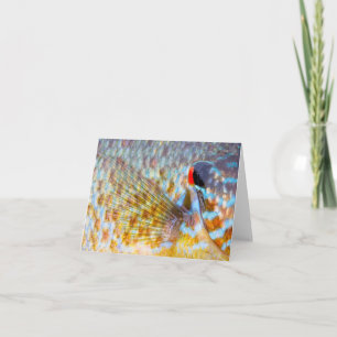 Close Up Of Fish Scales Note Card