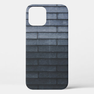 Close-up of gray brick wall iPhone 12 case