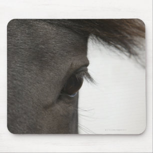 Close-up of horse eye and hair mouse pad