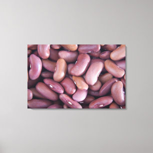 Close-up of kidney beans canvas print